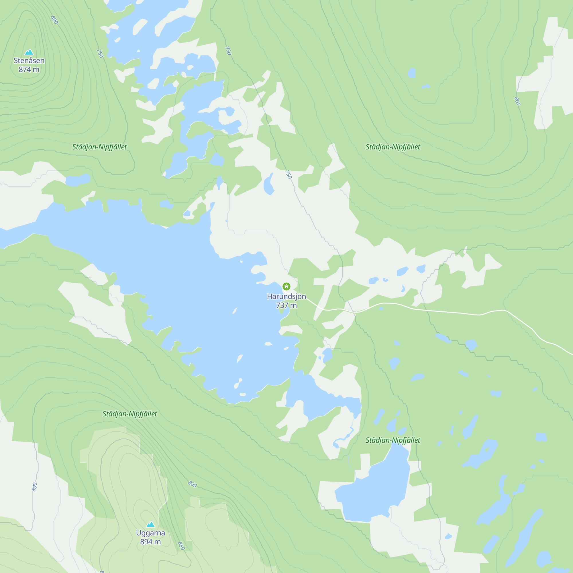 Harundsjön map