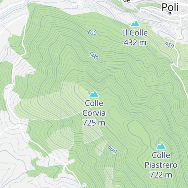 Map of Colle Corvia
