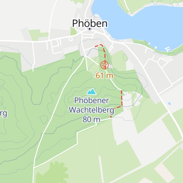 Map of Phöbener Wachtelberg