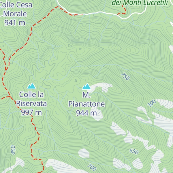 Map of M. Pianattone