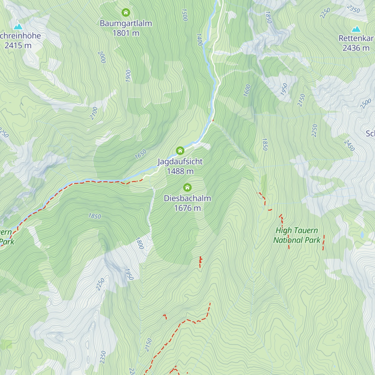 Diesbachalm map