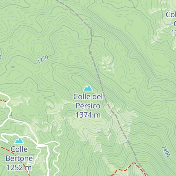 Map of Colle del Pèrsico