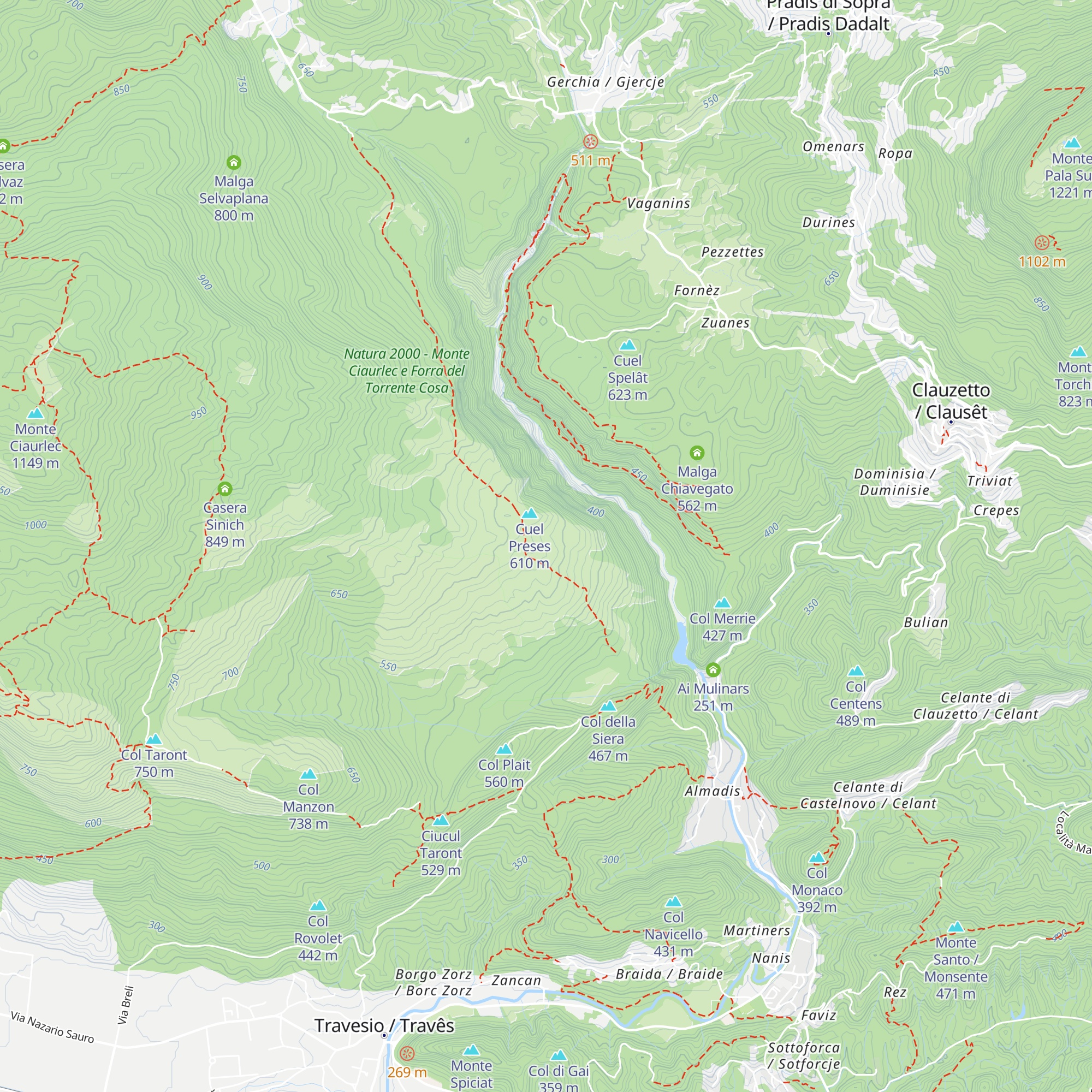 Casa Ciucul di Lunis map