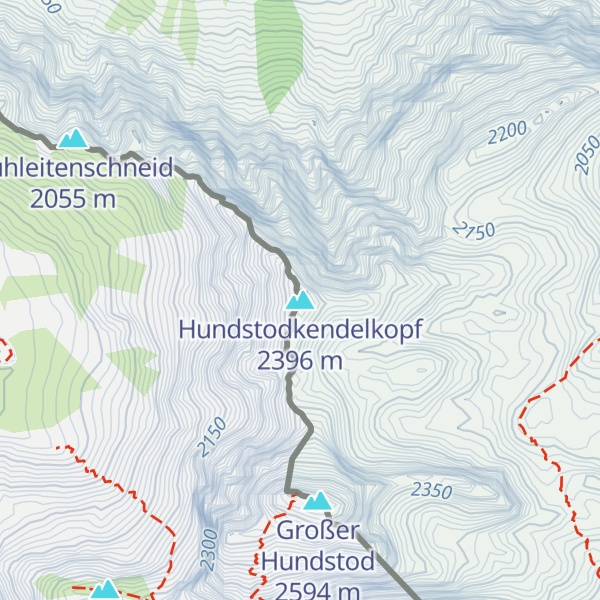 Map of Hundstodkendelkopf