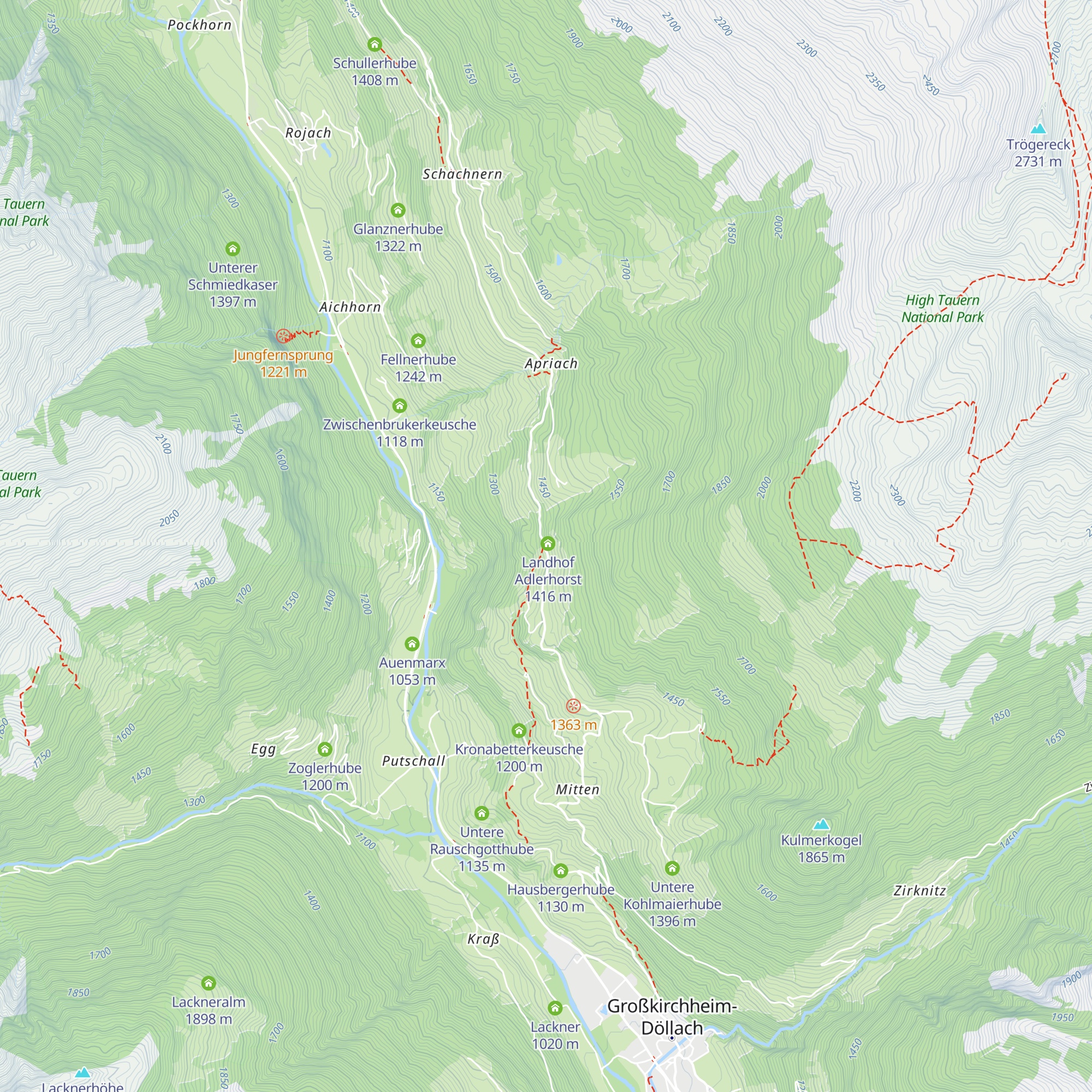 Schotthube map