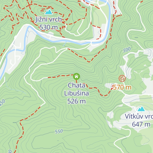 Map of Chata Libušina