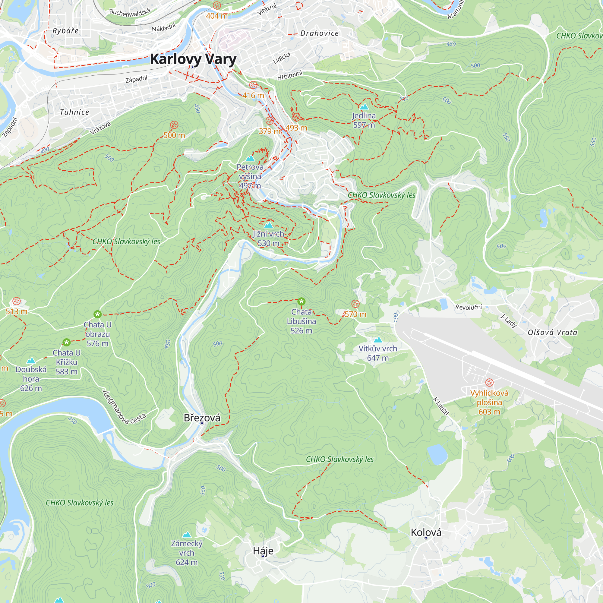 Chata Libušina map