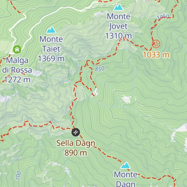 Map of Casera di Palamaior