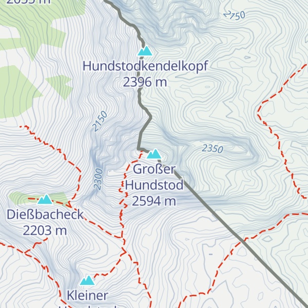 Map of Großer Hundstod