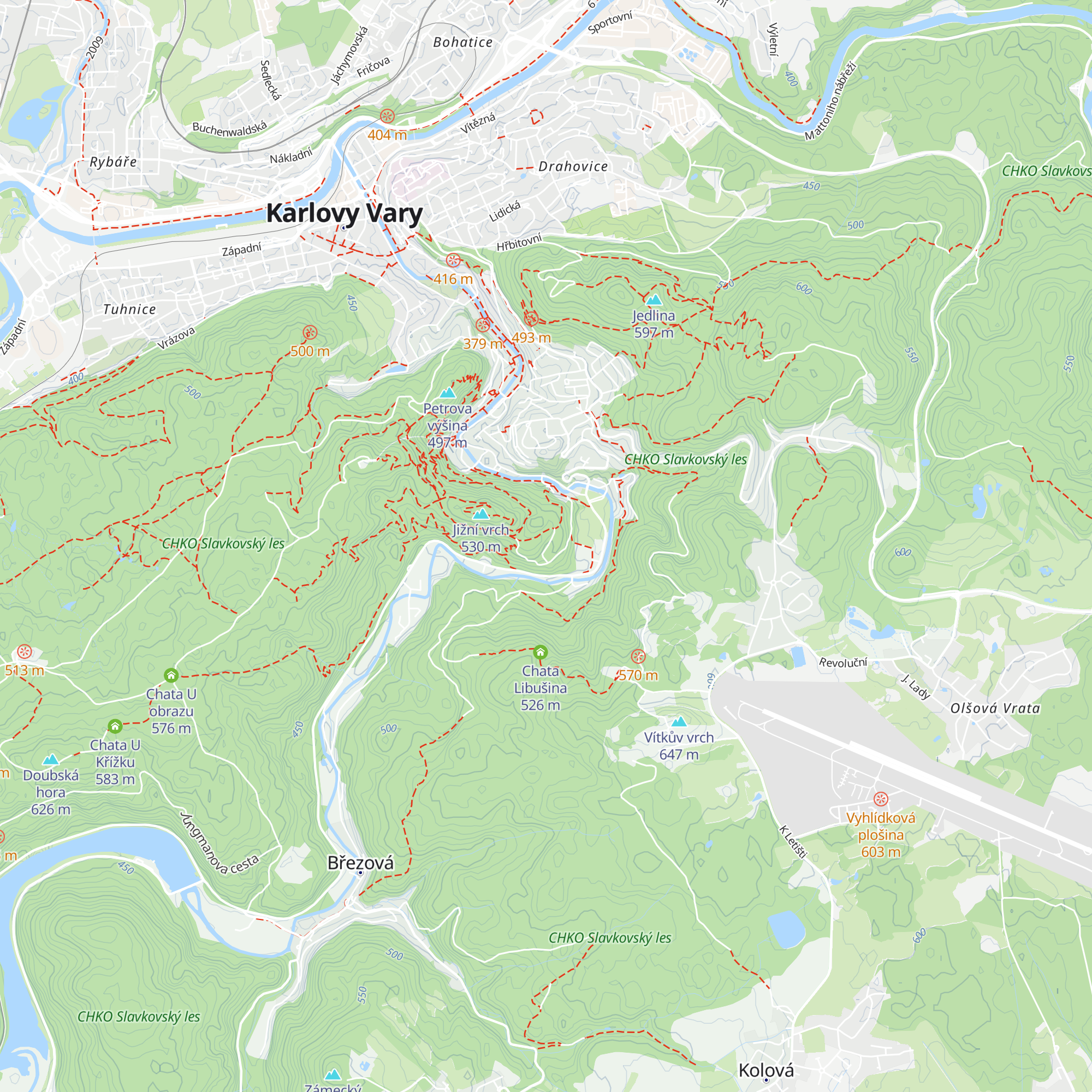 Chata Na Hřišti map