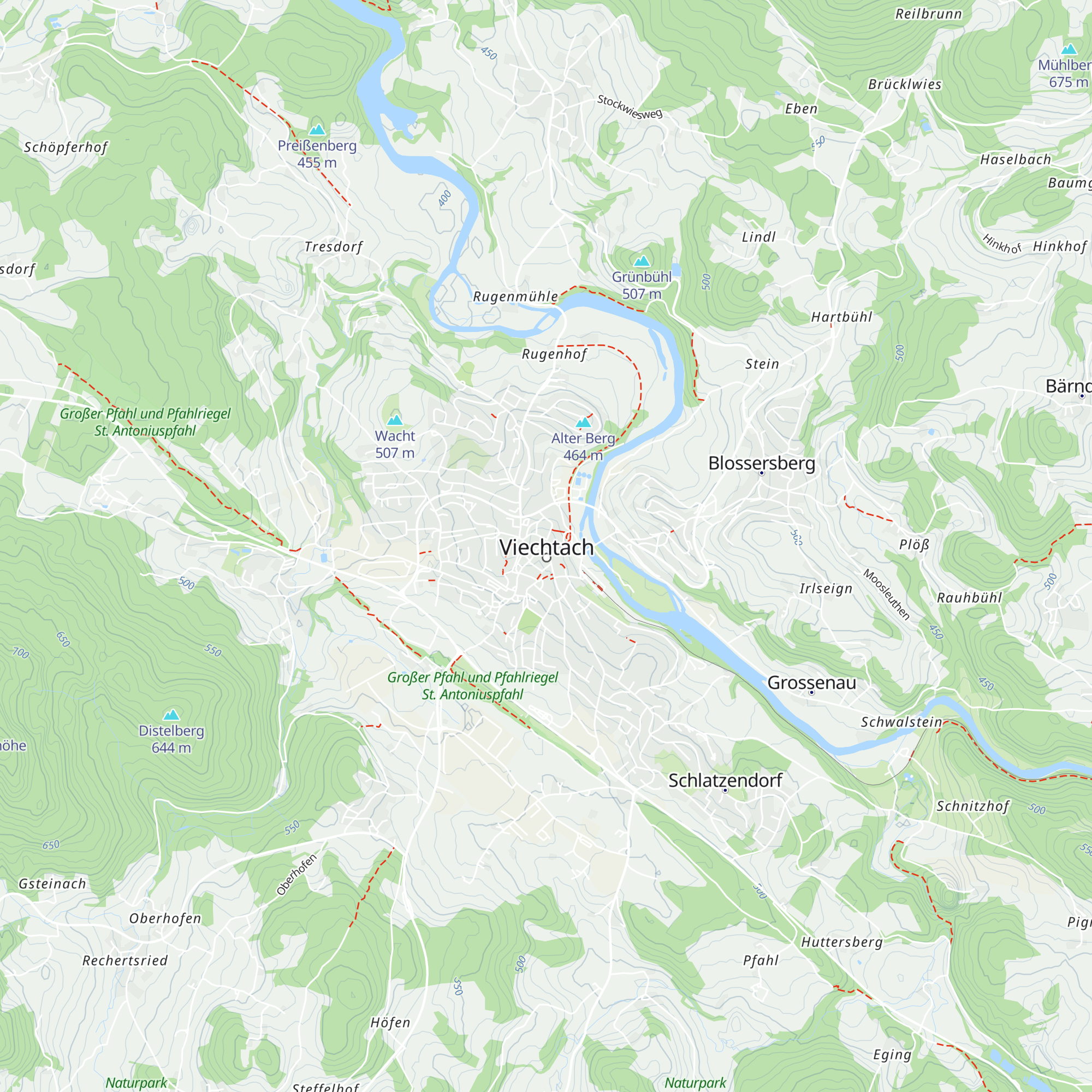 TouristInfo Viechtach map