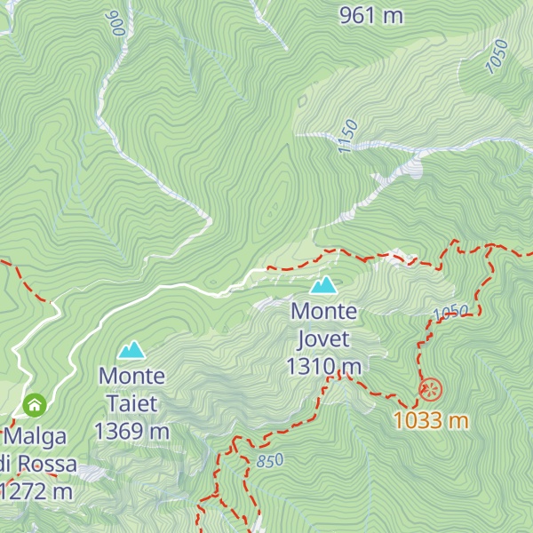 Map of Malga Jovet