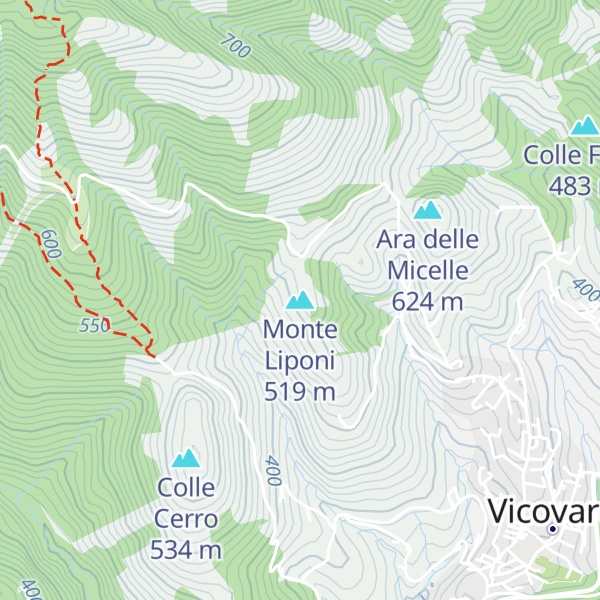 Map of Monte Liponi