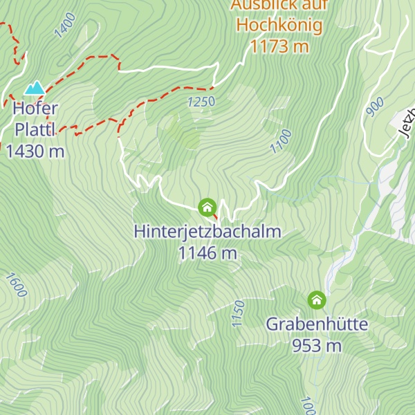 Map of Hinterjetzbachalm