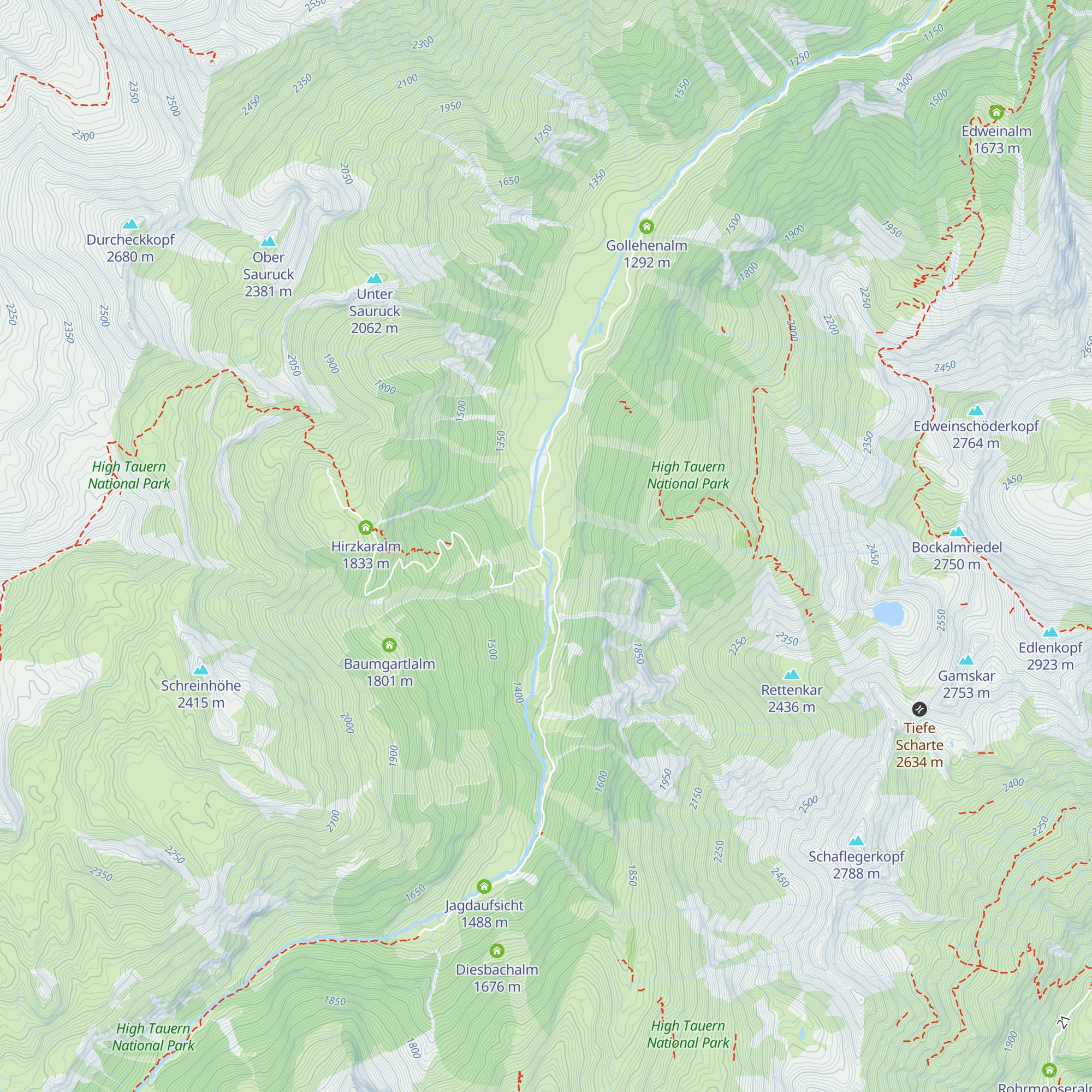 Palfneralm map