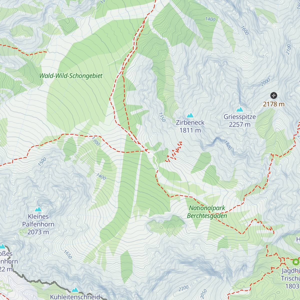 Wimbachgrieshütte (Naturfreundehaus) map