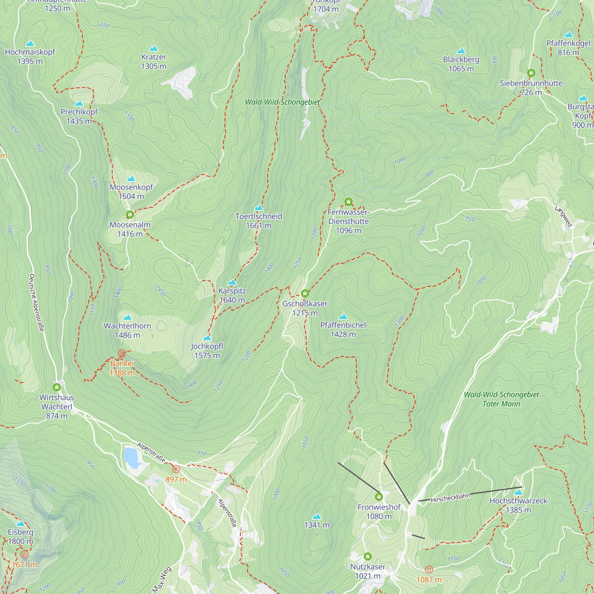 Kederbachkaser map