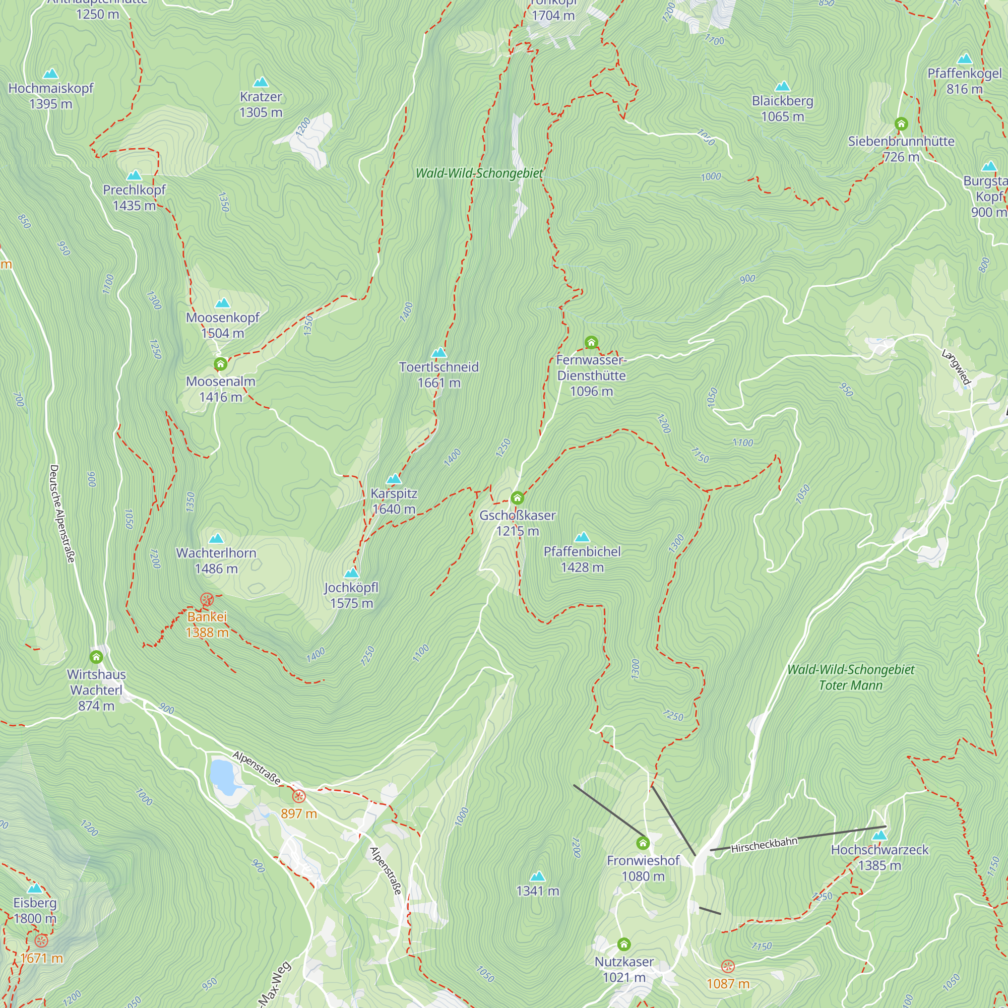 Kederbachkaser map