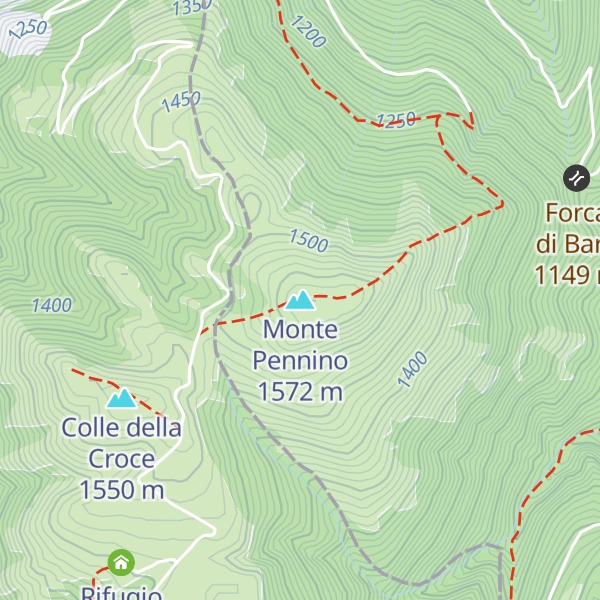 Map of Monte Pennino