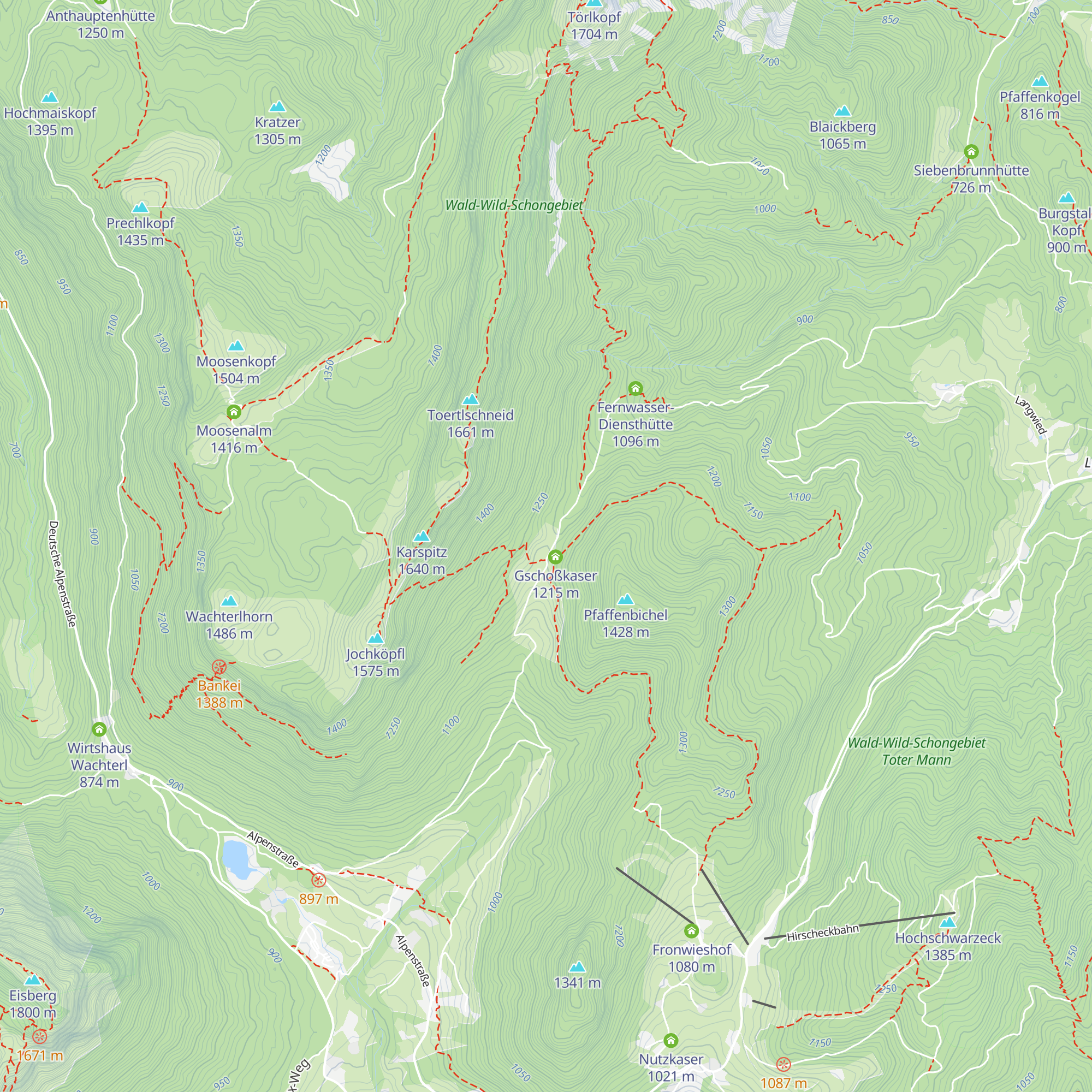 Hinterkeilhofkaser map