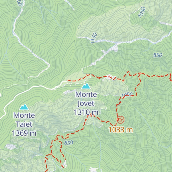 Map of Monte Jovet