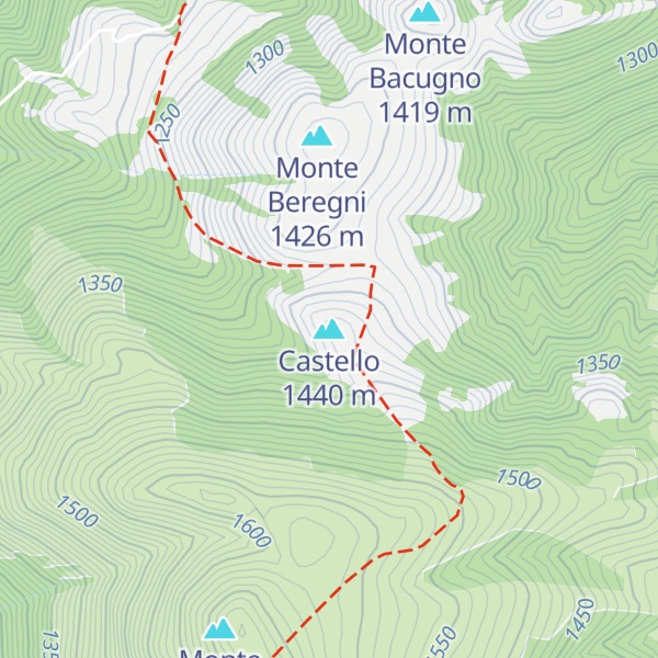 Map of Castello