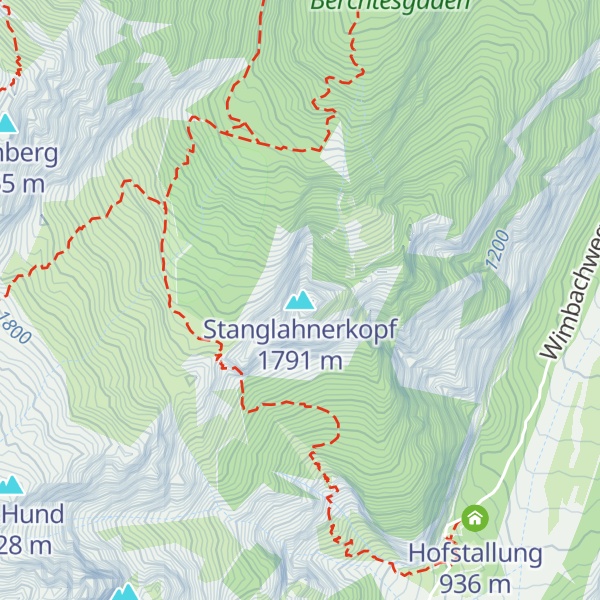 Map of Stanglahnerkopf