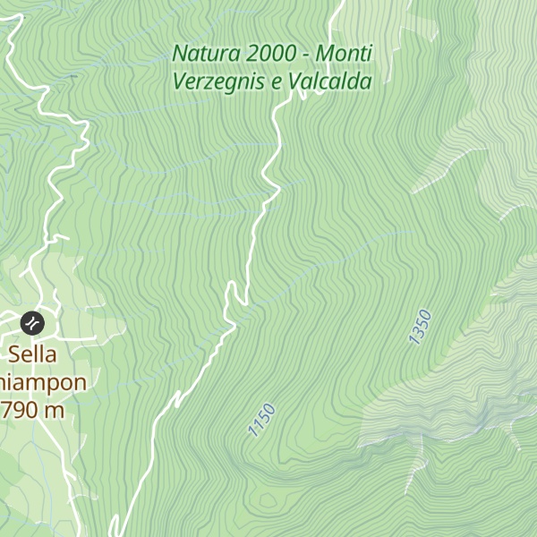 Map of Malga Fraina / Malghe Fraine