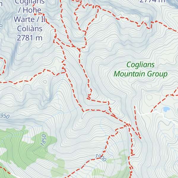 Map of Pic Chiadin