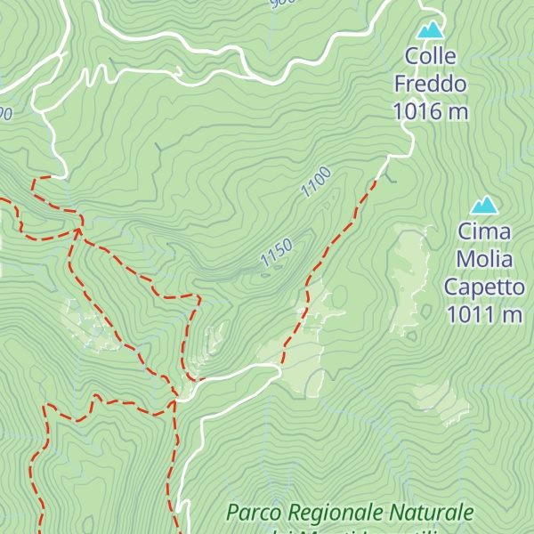 Map of Colle di Cima Coppi
