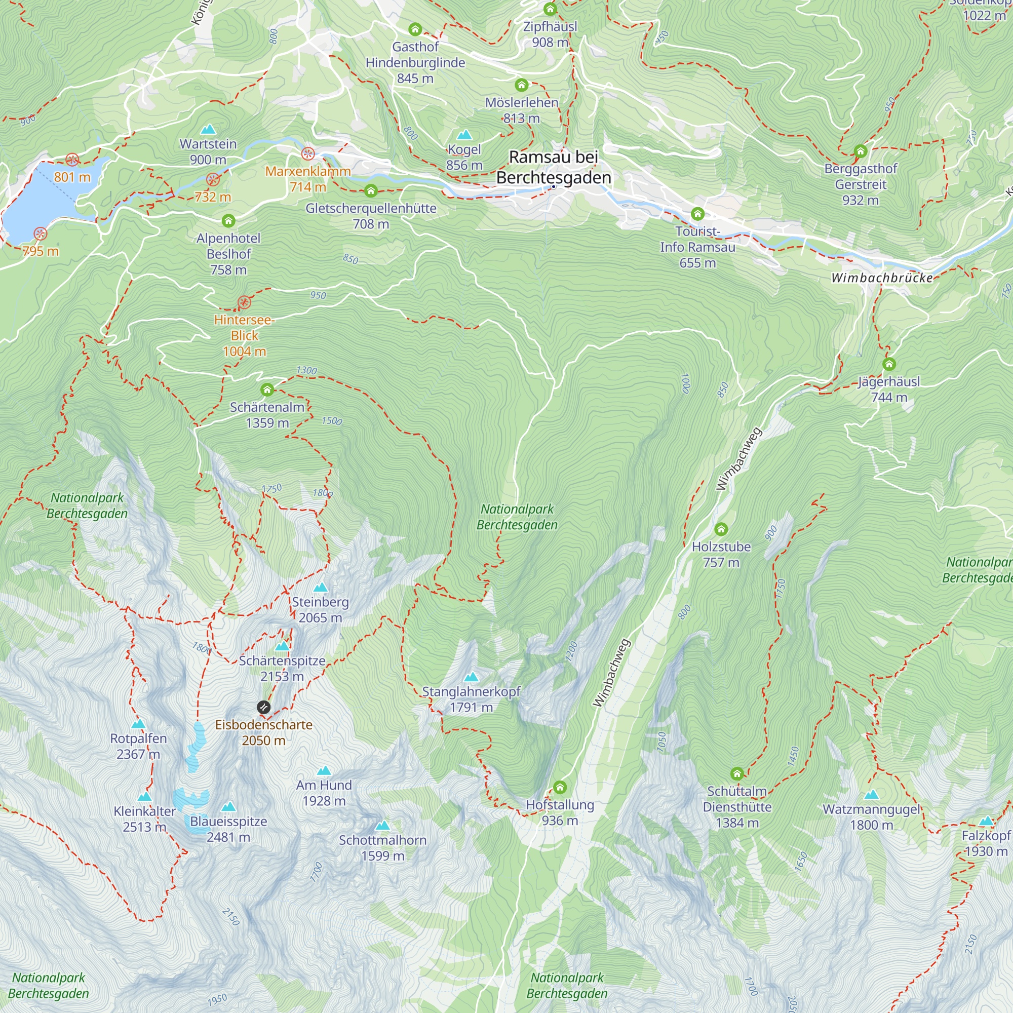 Eckaualm map