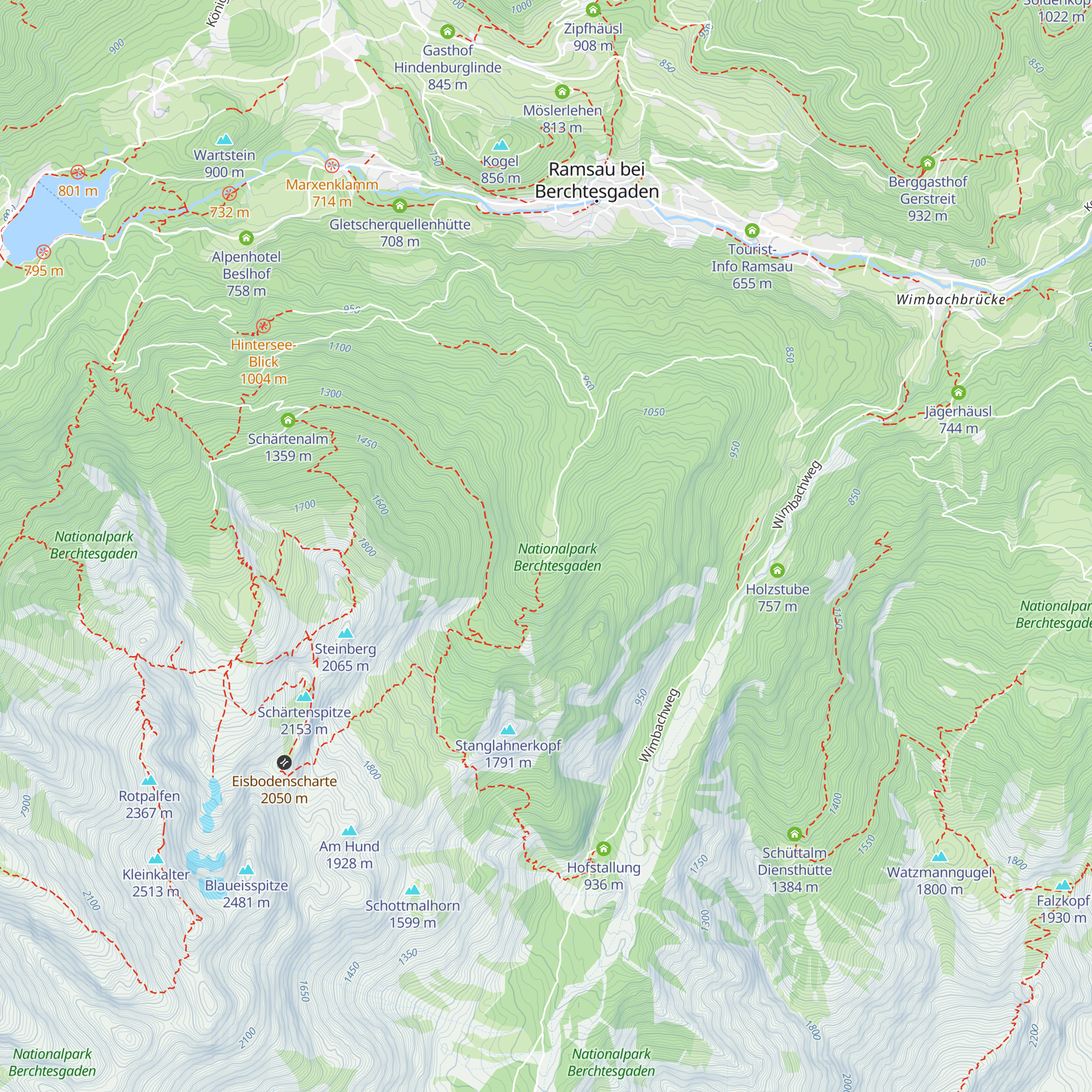 Eckaualm map