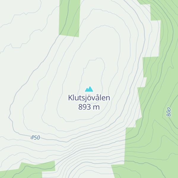 Map of Klutsjövålen