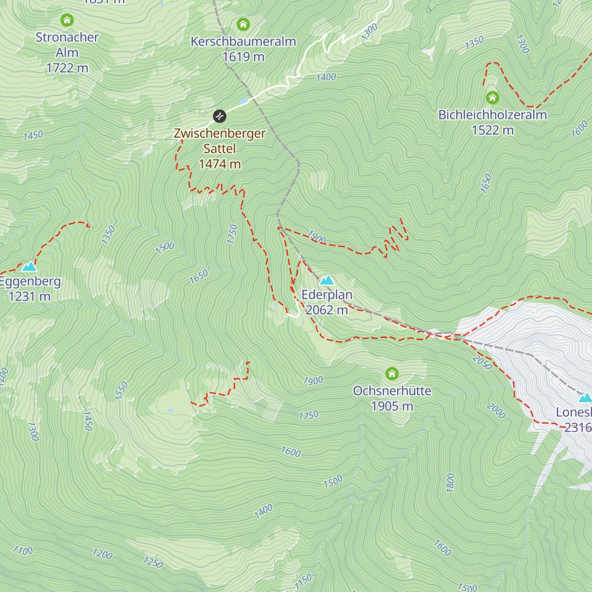 Anna-Schutzhaus map
