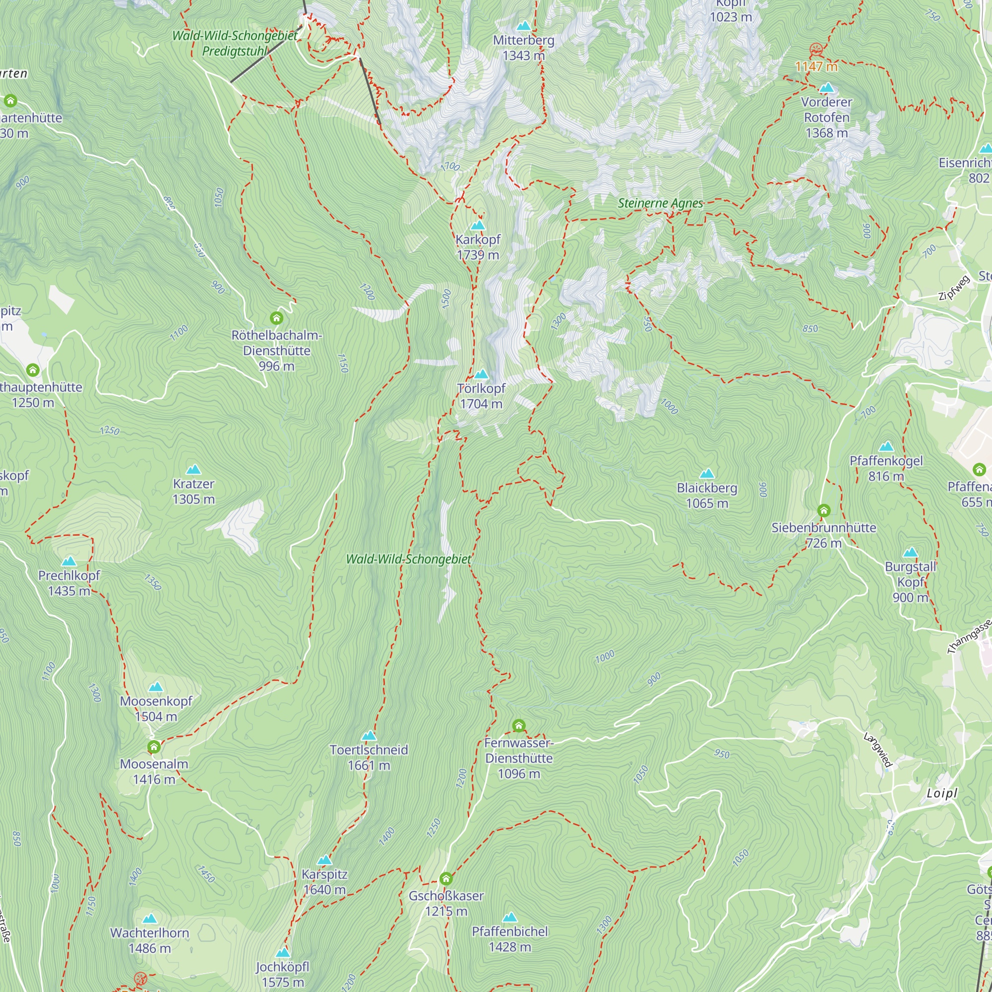 Mitterkaser Diensthütte map