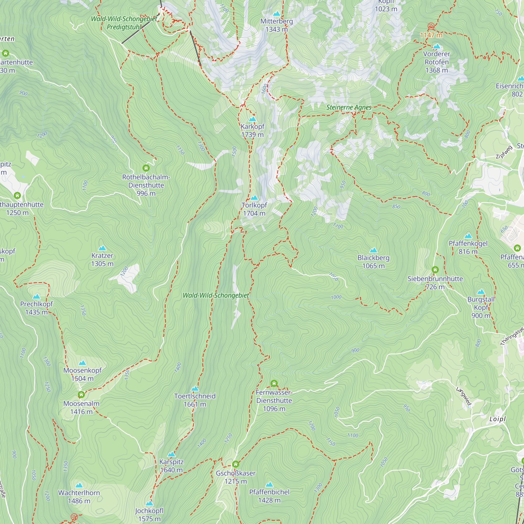 Mitterkaser Diensthütte map