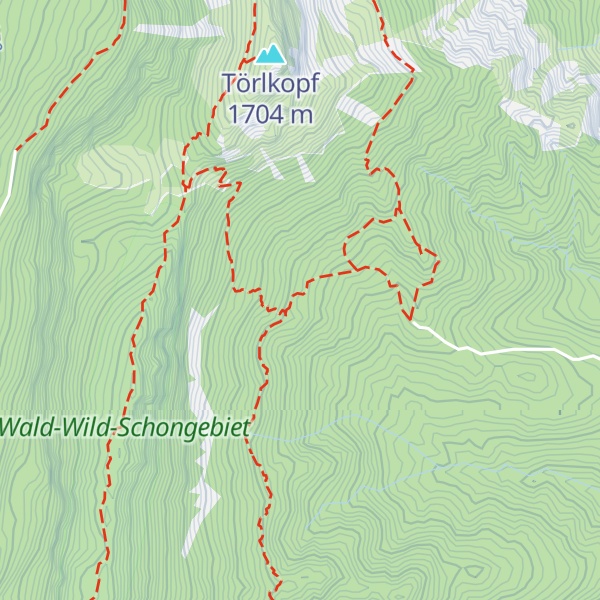 Map of Mitterkaser Diensthütte