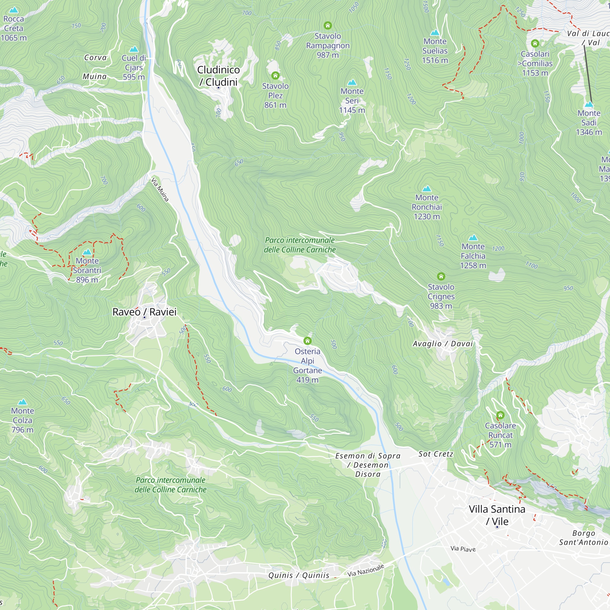 Casolare Pecol map