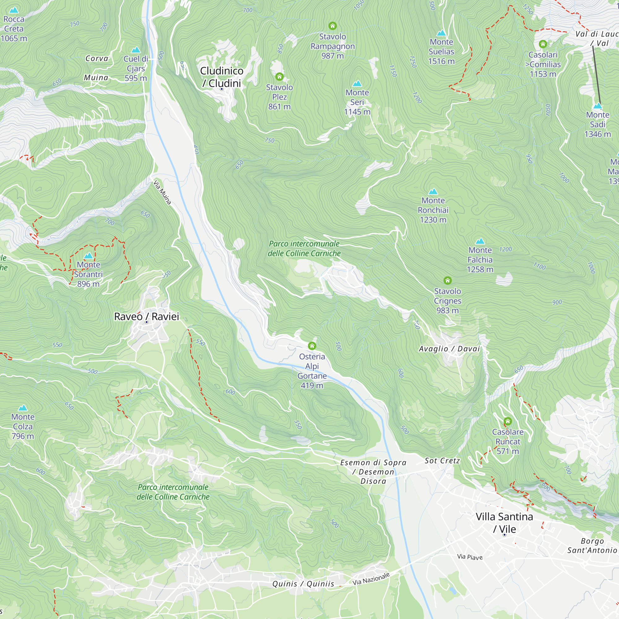 Casolare Pecol map