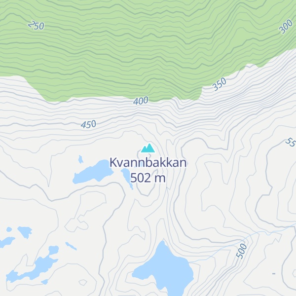 Map of Kvannbakkan