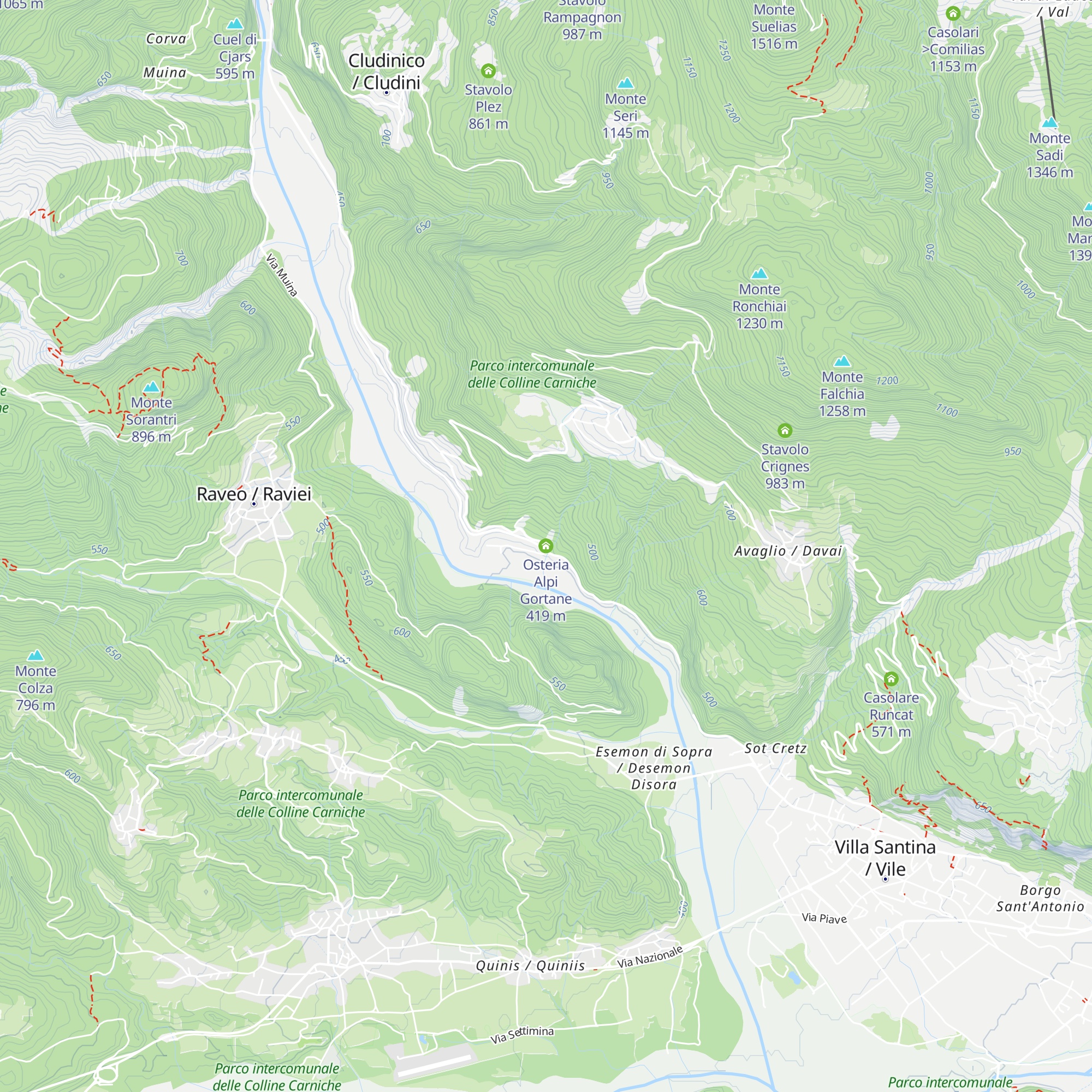 Osteria Alpi Gortane map