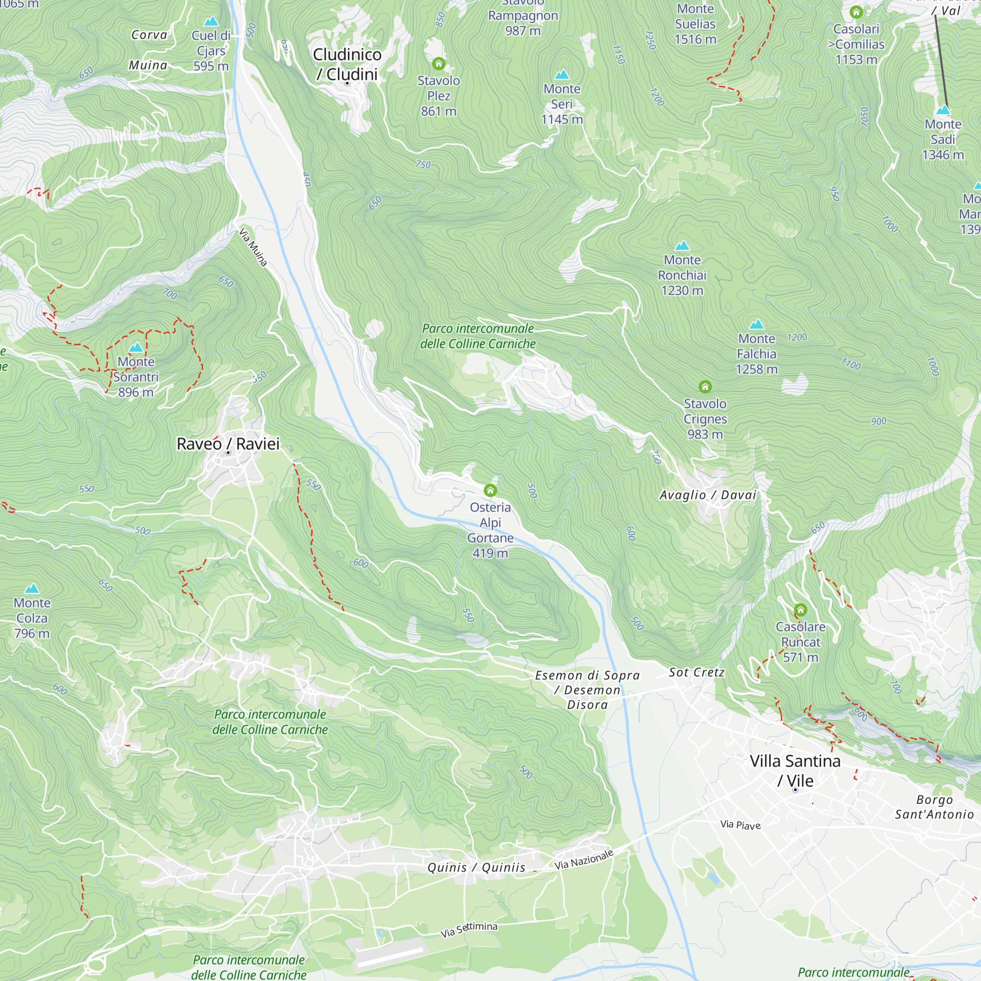 Osteria Alpi Gortane map