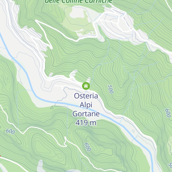 Map of Osteria Alpi Gortane