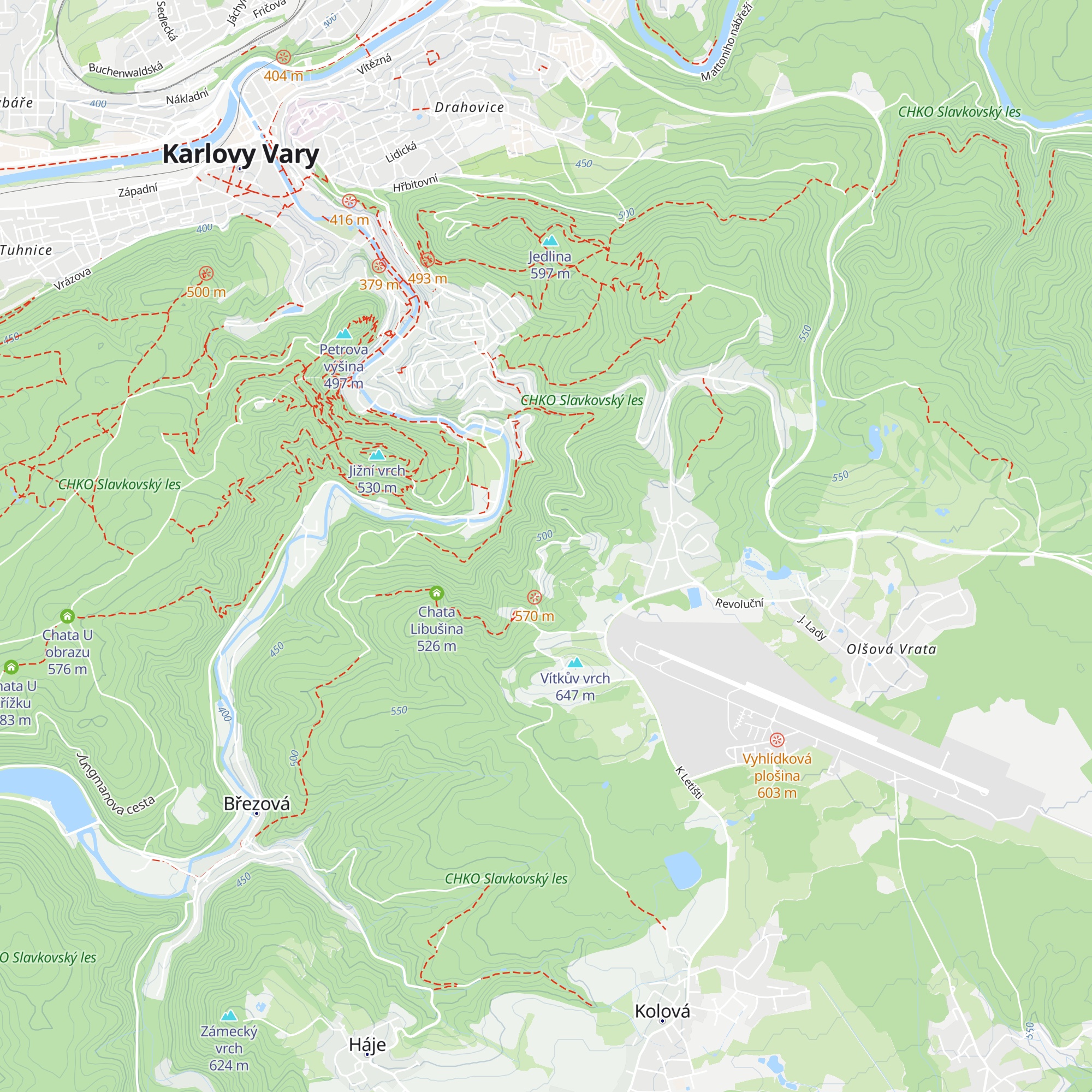 Chata Nad roklí map