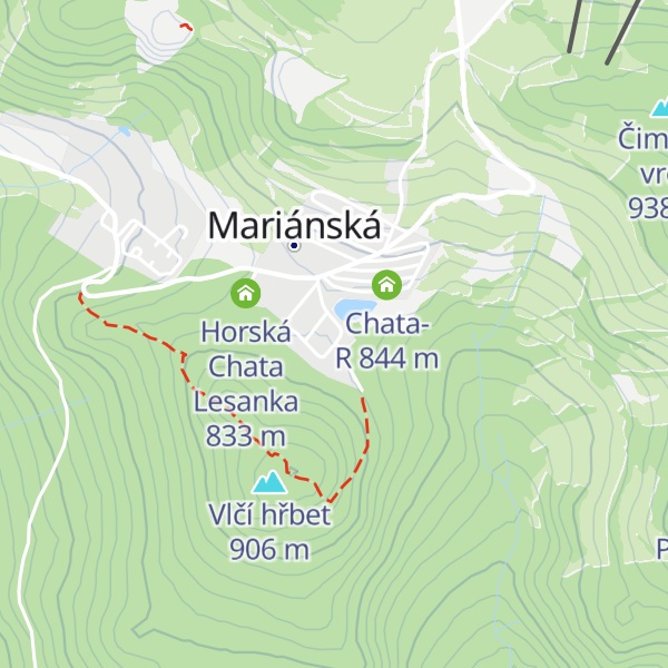 Map of Chata Rybník
