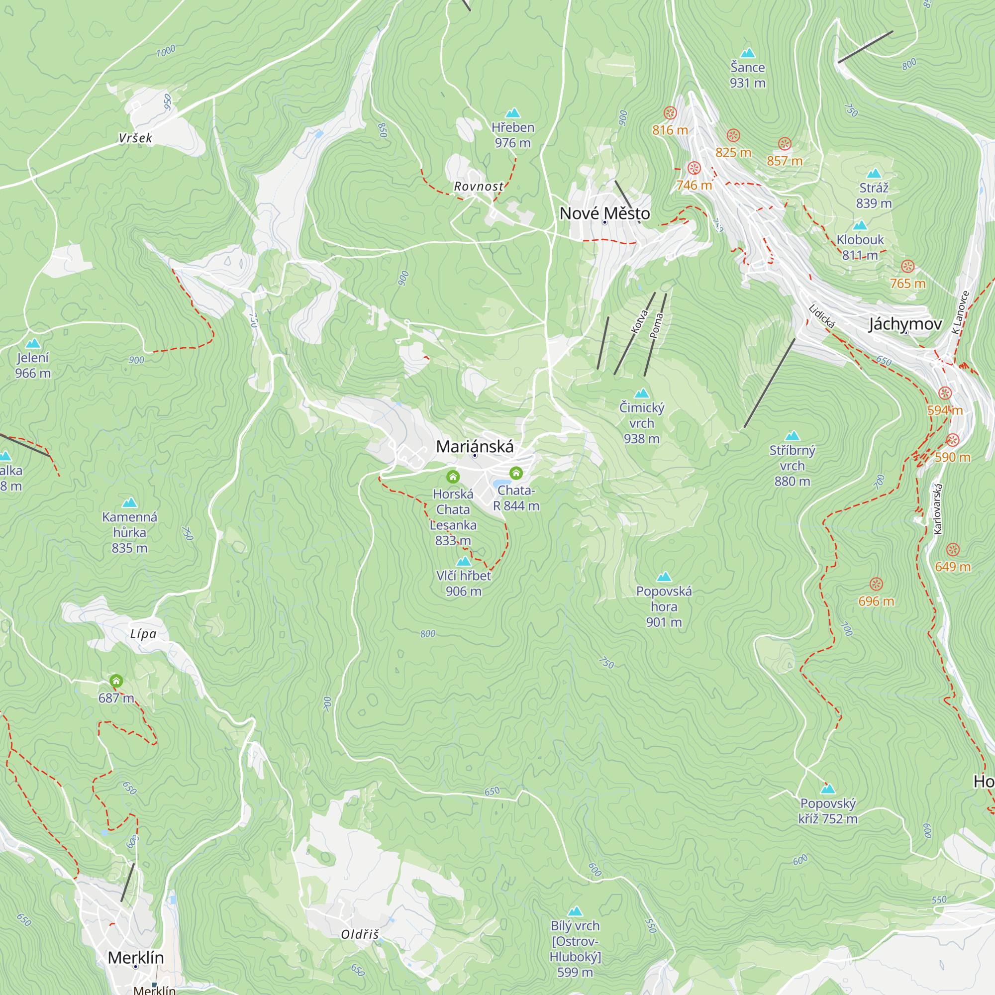 Chata Spravedlnost map