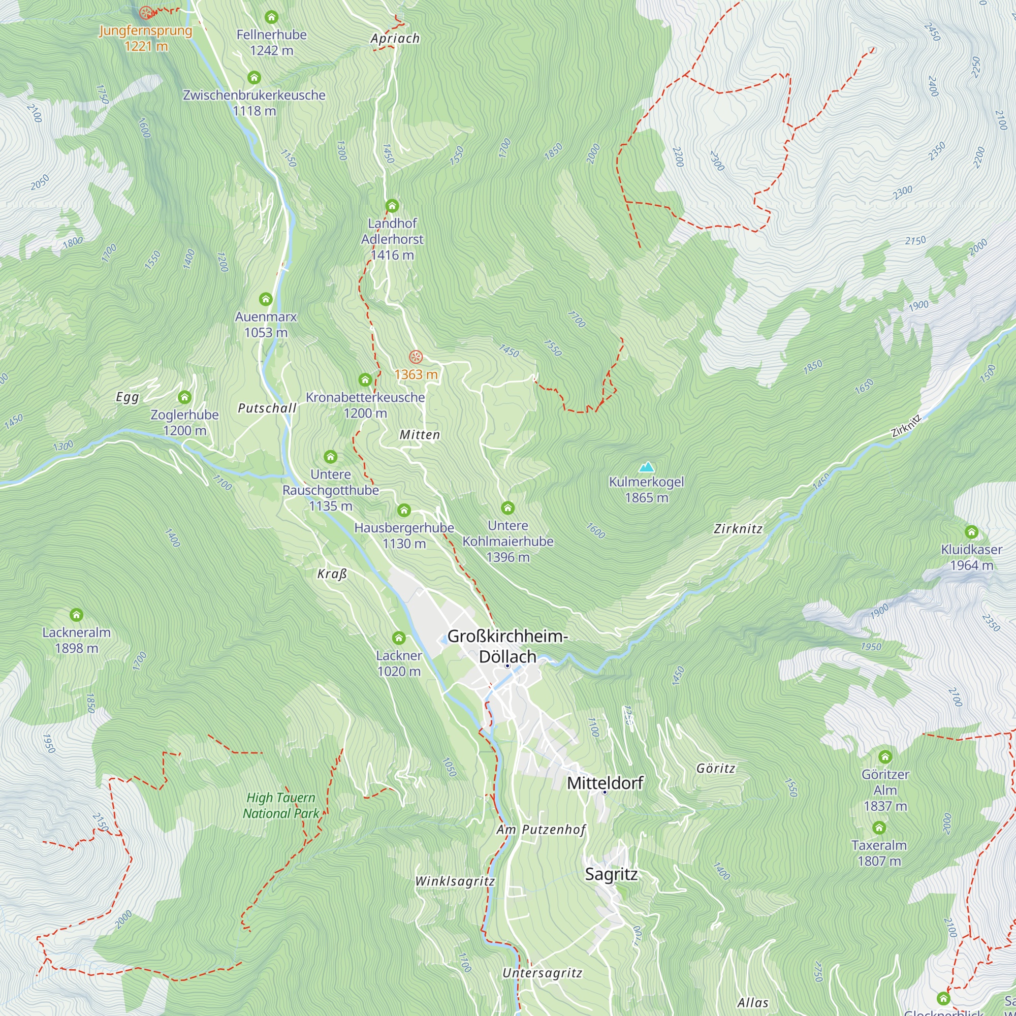 Untere Kohlmaierhube map
