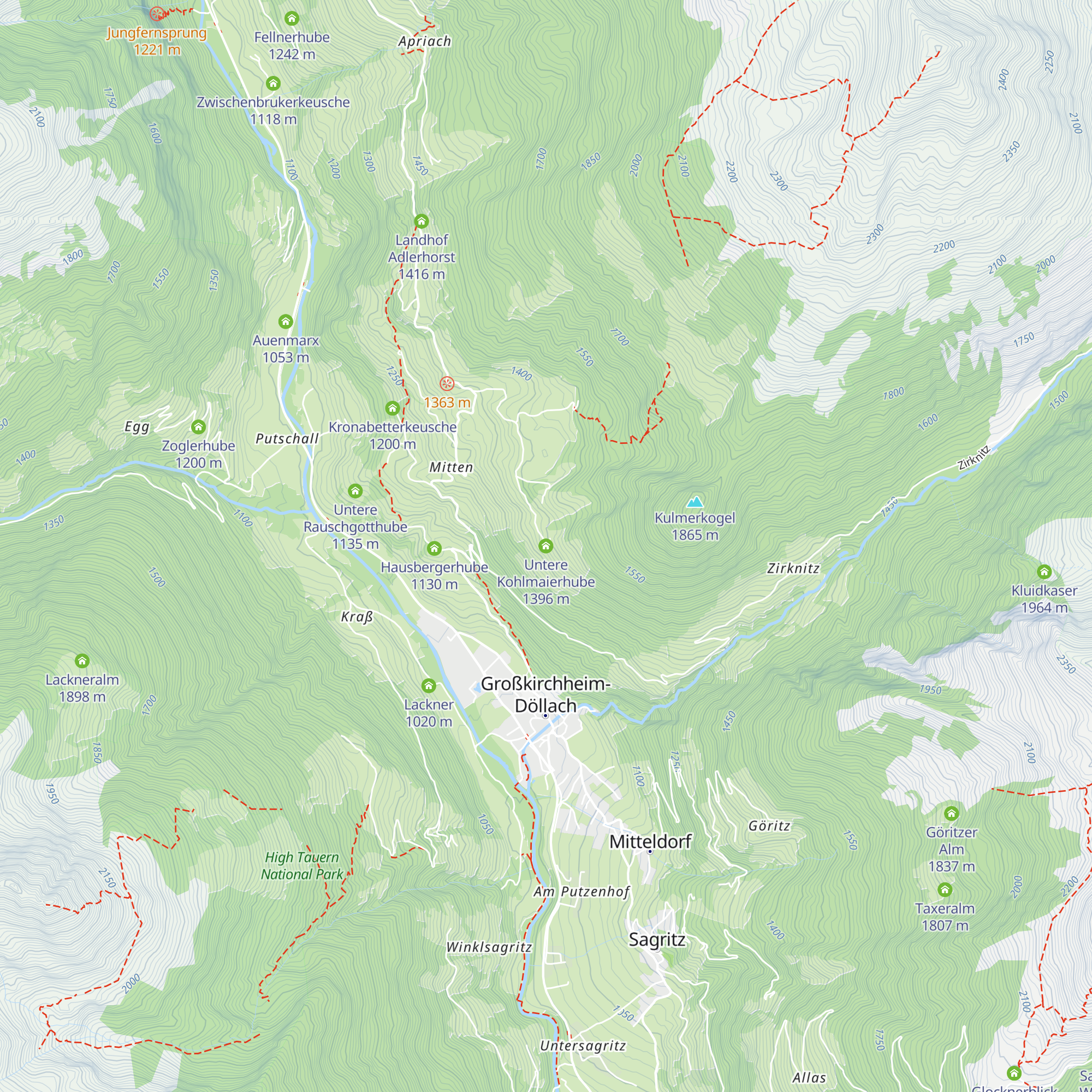 Untere Kohlmaierhube map