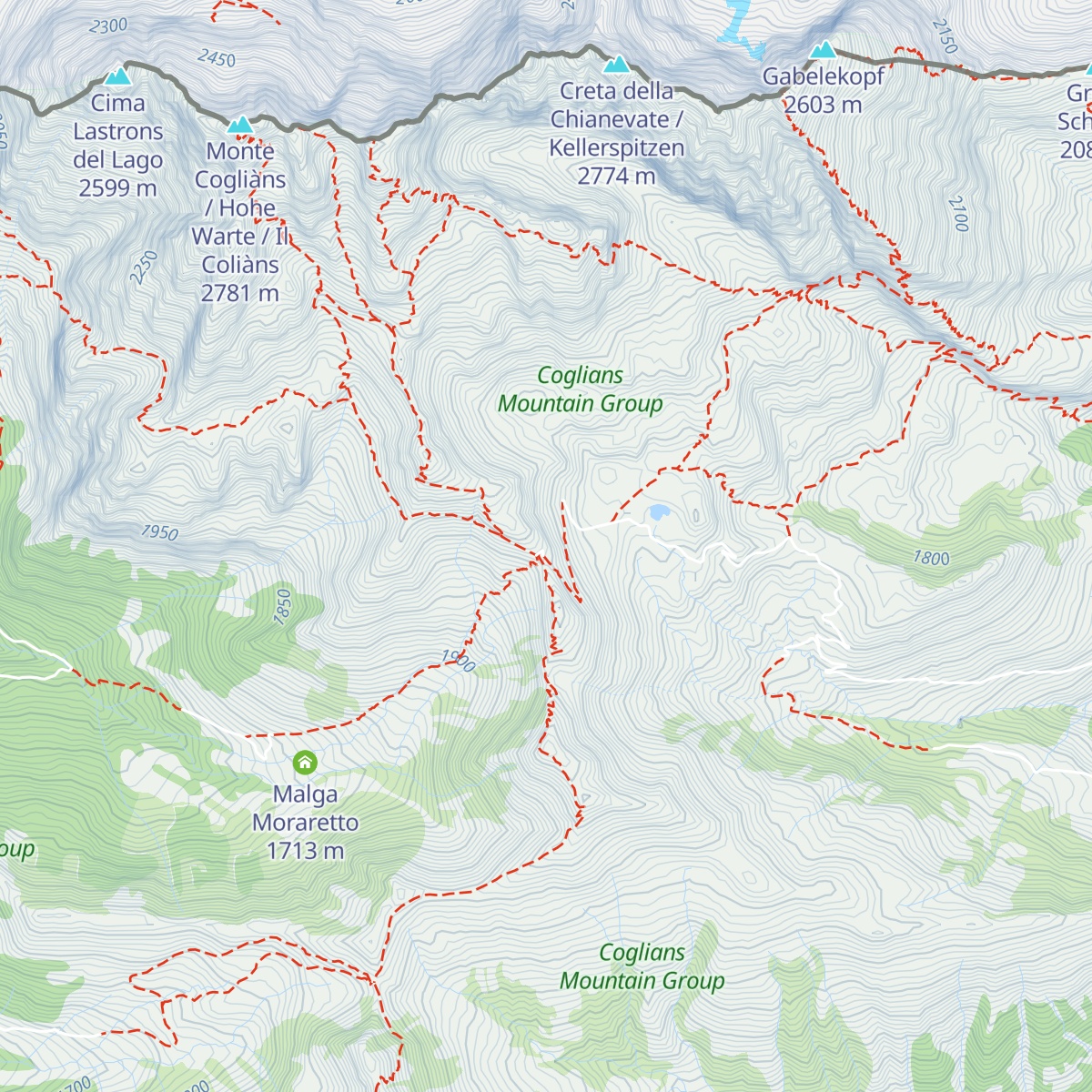 Rifugio Giovanni e Olinto Marinelli map