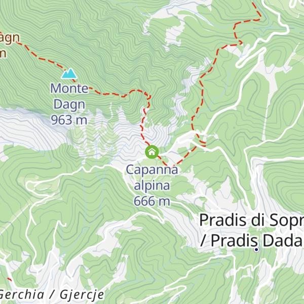 Map of Capanna alpina